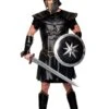 Men's Black Roman Warrior Costume -Halloween Costumes roman warrior costume