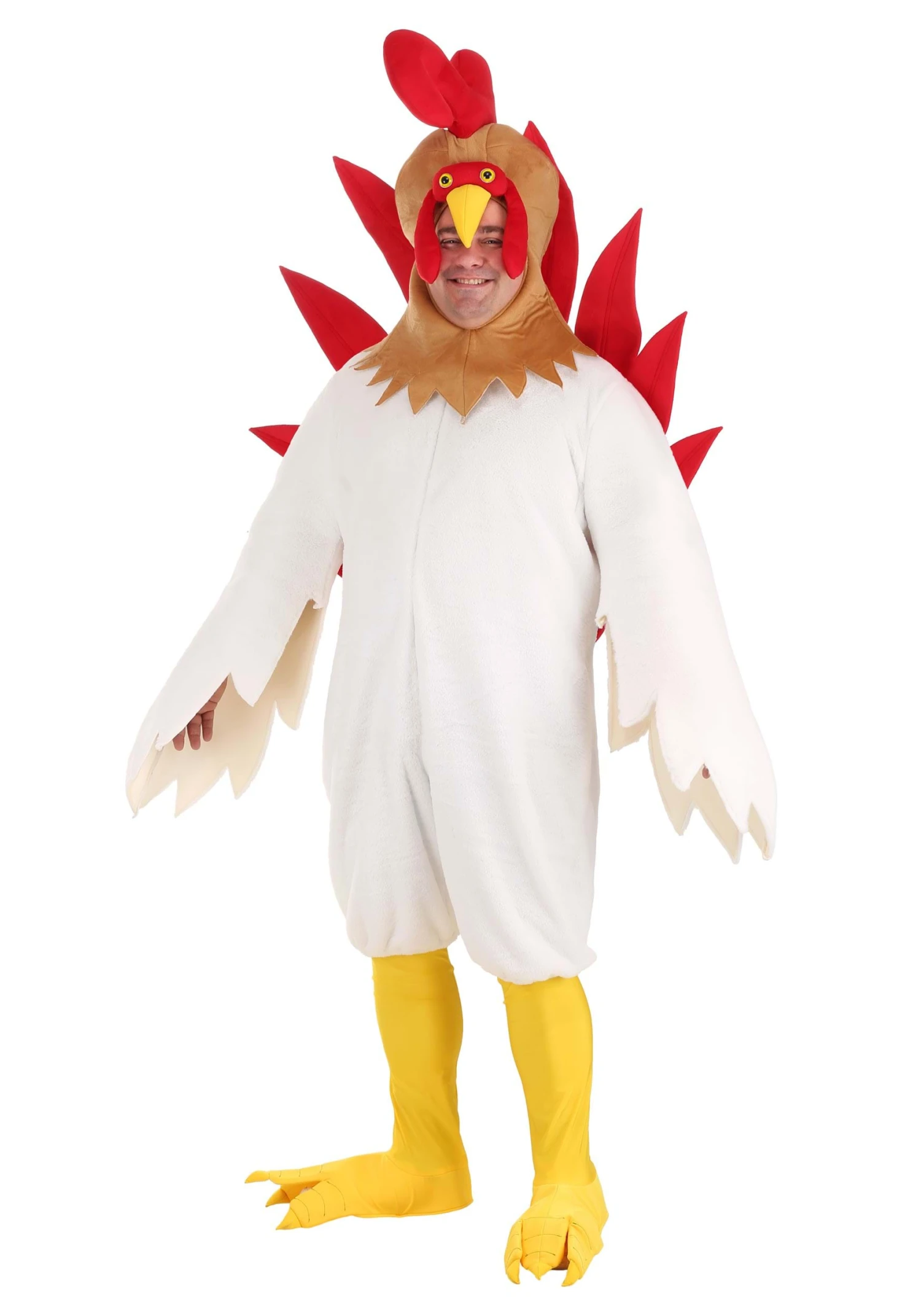Plus Size Adult Rooster Costume 3 Plus Size Adult Rooster Costume