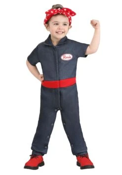 Toddler Rosie The Riveter Costume