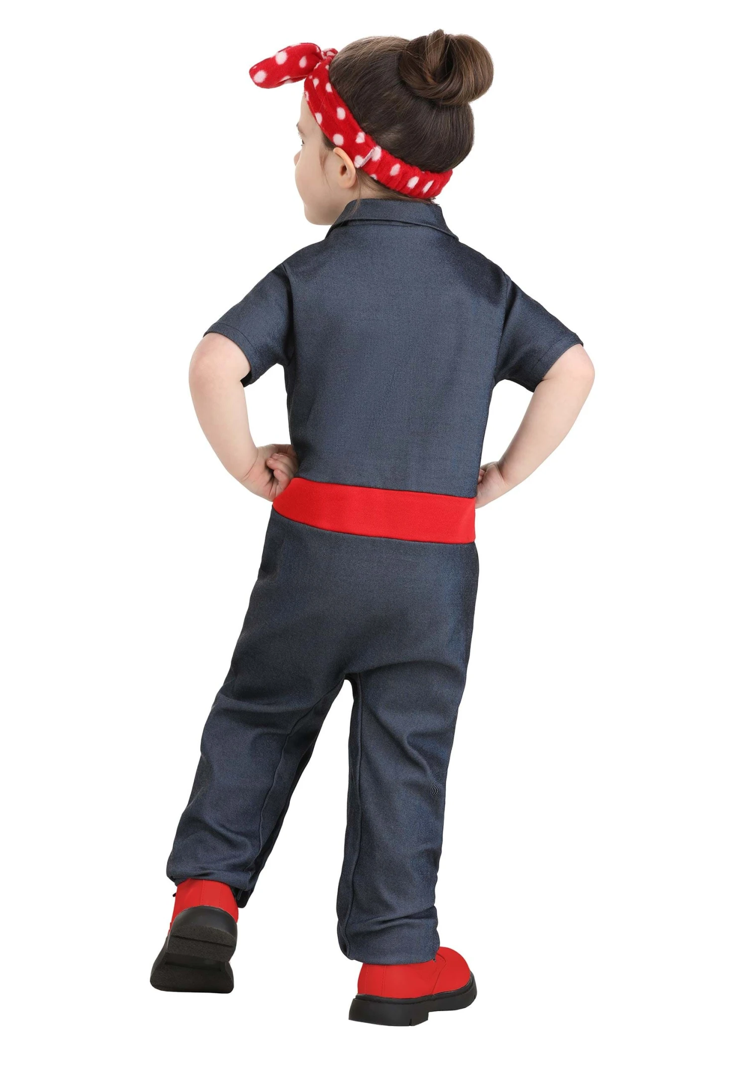 Toddler Rosie The Riveter Costume 4 Toddler Rosie The Riveter Costume - Image 2