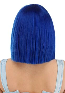 Royal Blue Bob Wig Accessory 7 Royal Blue Bob Wig Accessory -Halloween Costumes royal blue bob wig alt 2