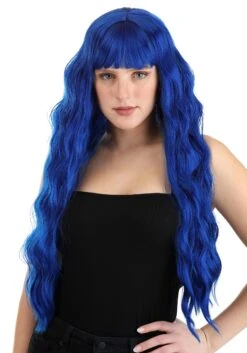 Royal Blue Full Wavy Wig For Women