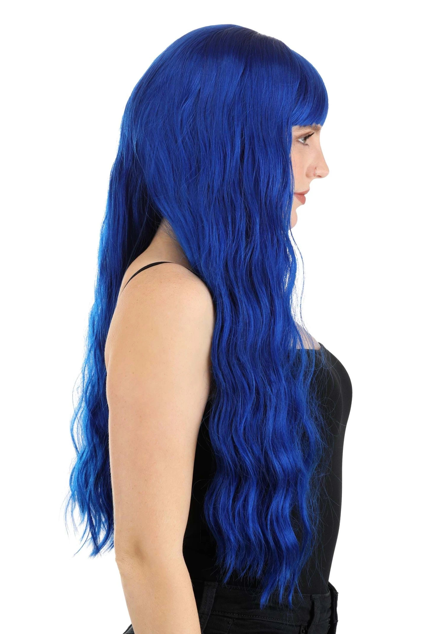 Royal Blue Full Wavy Wig For Women 5 Royal Blue Full Wavy Wig For Women - Image 3
