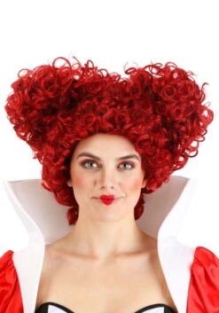 Royal Red Heart Costume Wig For Women
