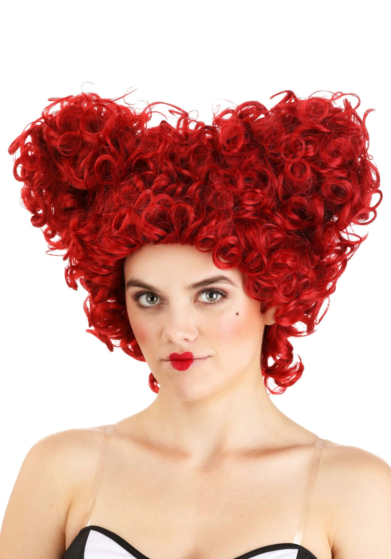 Royal Red Heart Costume Wig For Women 4 Royal Red Heart Costume Wig For Women - Image 2