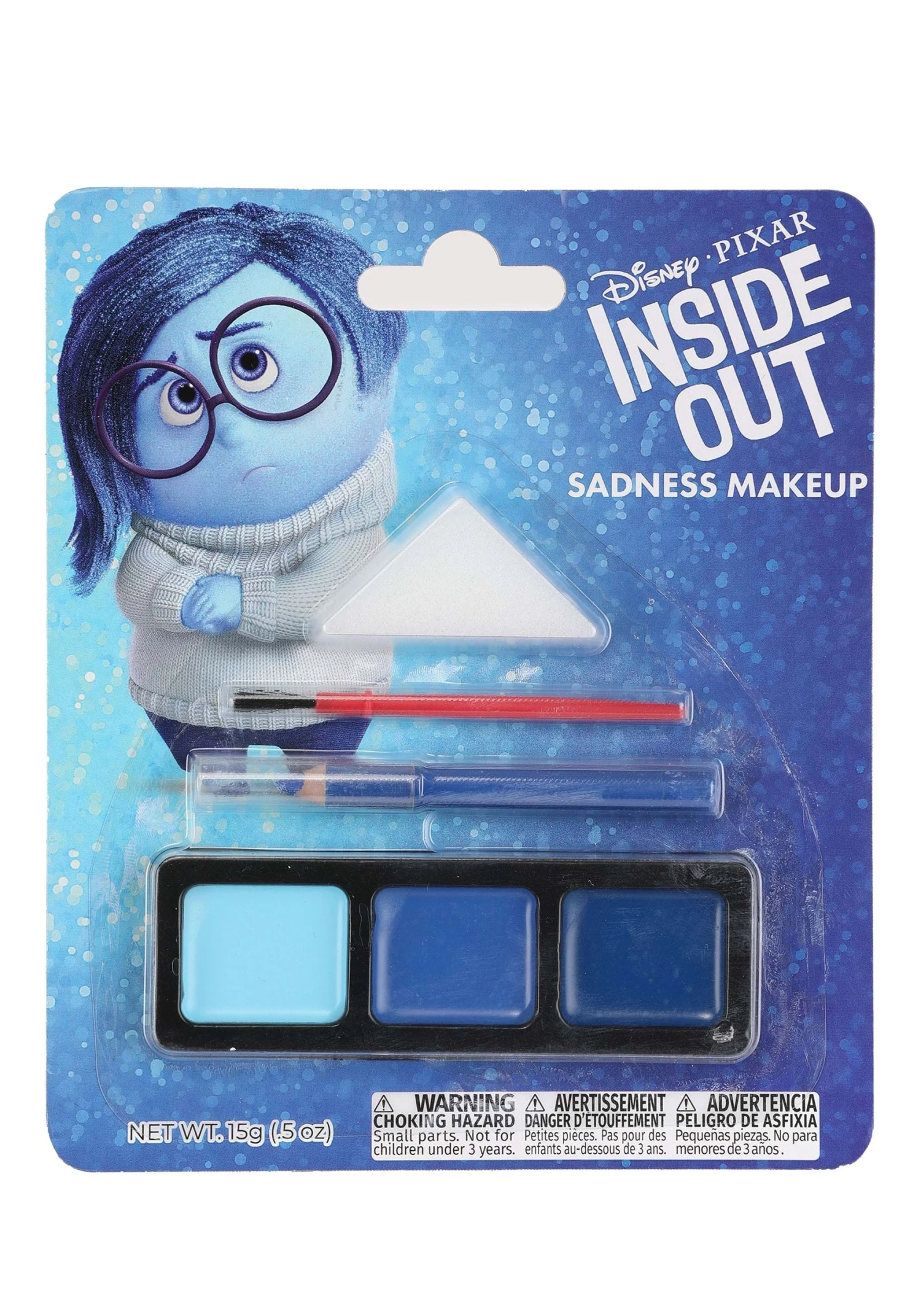 Women's Disney Inside Out Sadness Wig & Glasses Costume Kit 5 Women's Disney Inside Out Sadness Wig & Glasses Costume Kit - Image 3