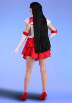 Sailor Moon Women's Sailor Mars Costume 9 Sailor Moon Women's Sailor Mars Costume -Halloween Costumes sailor mars costume alt 1