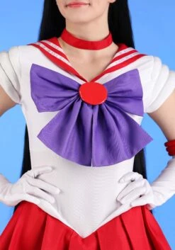 Sailor Moon Women's Sailor Mars Costume 10 Sailor Moon Women's Sailor Mars Costume -Halloween Costumes sailor mars costume alt 2