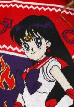 Sailor Moon Adult Sailor Mars Ugly Sweater 16 Sailor Moon Adult Sailor Mars Ugly Sweater -Halloween Costumes sailor mars ugly sweater alt 3