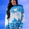 Adult Sailor Moon Sailor Mercury Ugly Sweater -Halloween Costumes sailor mercury adult ugly sweater