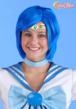 Sailor Mercury Costume Wig For Women