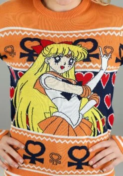 Sailor Moon Sailor Venus Sweater For Adults -Halloween Costumes sailor venus sweater alt 2