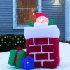 Animated Santa In The Chimney Christmas Decoration -Halloween Costumes santa in the chimney animated christmas decoration 0
