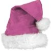 Deluxe Pink Velvet Santa Hat -Halloween Costumes santas deluxe pink velvet hat