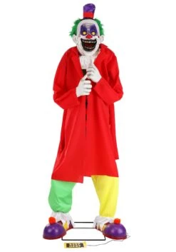 6FT Animated Scary Surprise Evil Clown Halloween Decoration 19 6FT Animated Scary Surprise Evil Clown Halloween Decoration -Halloween Costumes scary surprise clown decoration alt 4