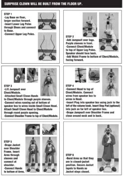 6FT Animated Scary Surprise Evil Clown Halloween Decoration 24 6FT Animated Scary Surprise Evil Clown Halloween Decoration -Halloween Costumes scary surprise clown decoration alt 9