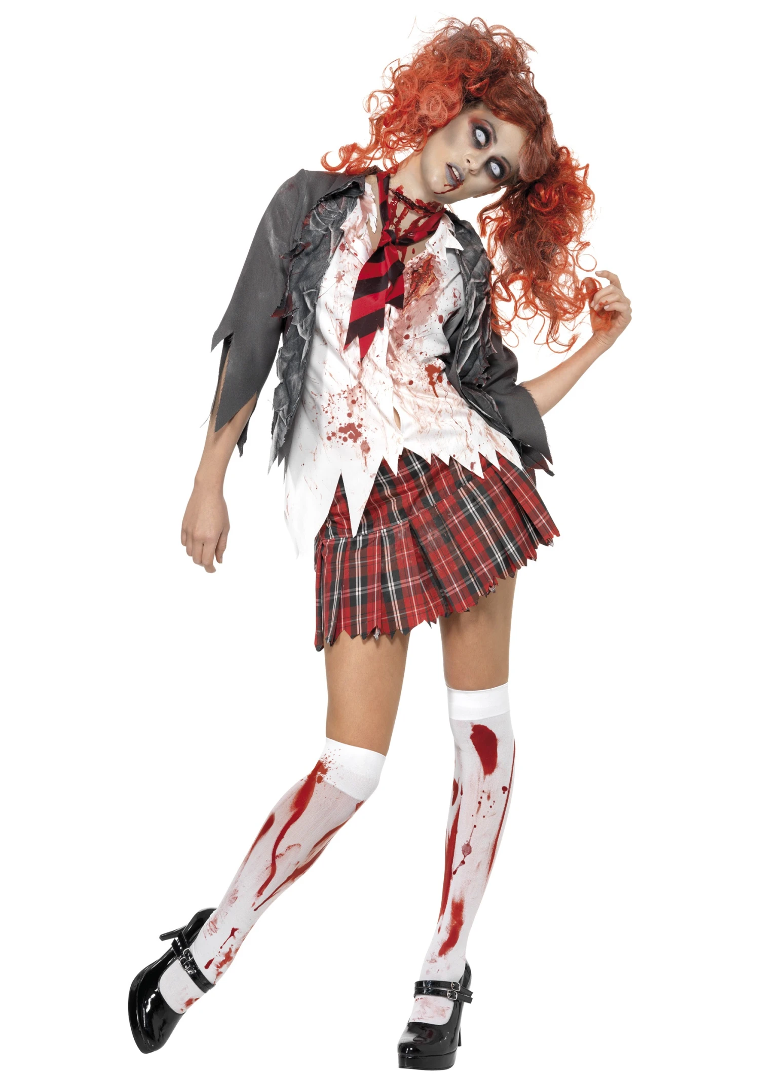Smiffys School Girl Zombie Costume For Adults 3 Smiffys School Girl Zombie Costume For Adults