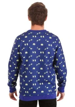 Scooby-Doo Glow-in-the-Dark Halloween Sweatshirt For Adults -Halloween Costumes scooby doo ugly sweater alt 4