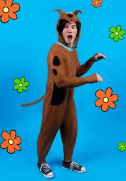 Scooby Doo Union Suit Adult Costume -Halloween Costumes scooby doo union suit alt 1