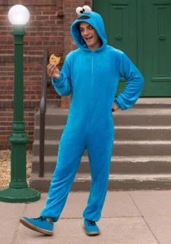 Sesame Street Cookie Monster Onesie -Halloween Costumes sesame street cookie monster onesie alt 1