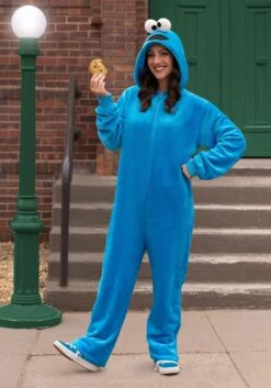 Sesame Street Cookie Monster Onesie -Halloween Costumes sesame street cookie monster onesie alt 2