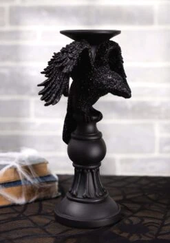 Set Of 3 Halloween Matte Black Candleholders -Halloween Costumes set of 3 matte black halloween candleholders alt 2