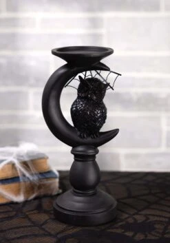 Set Of 3 Halloween Matte Black Candleholders -Halloween Costumes set of 3 matte black halloween candleholders alt 3