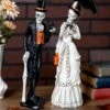 Set Of Two 13 Inch Resin Skeletons -Halloween Costumes set of two 13 inch resin skeletons