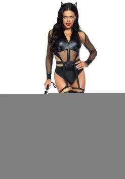 LEG AVENUE Criminal Kitty Women's Sexy Costume 8 LEG AVENUE Criminal Kitty Women's Sexy Costume -Halloween Costumes sexy criminal kitty womens costume alt 2