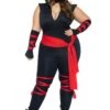 LEG AVENUE Plus Size Women's Deadly Ninja Women's Sexy Costume 1 LEG AVENUE Plus Size Women's Deadly Ninja Women's Sexy Costume -Halloween Costumes sexy deadly ninja womens plus costume
