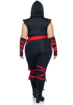 LEG AVENUE Plus Size Women's Deadly Ninja Women's Sexy Costume 7 LEG AVENUE Plus Size Women's Deadly Ninja Women's Sexy Costume -Halloween Costumes sexy deadly ninja womens plus costume alt 2