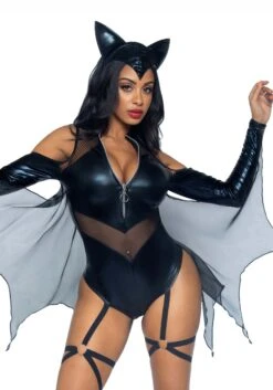 LEG AVENUE Sexy Midnight Bat Costume For Women 8 LEG AVENUE Sexy Midnight Bat Costume For Women -Halloween Costumes sexy midnight bat womens costume alt 3