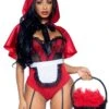 LEG AVENUE Naughty Miss Red Women's Sexy Costume -Halloween Costumes sexy naughty miss red womens costume