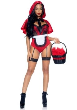 LEG AVENUE Naughty Miss Red Women's Sexy Costume -Halloween Costumes sexy naughty miss red womens costume alt 2