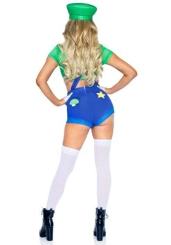 LEG AVENUE Sexy Piece Green Gamer Babe Costume For Women -Halloween Costumes sexy piece green gamer babe womens costume alt 3