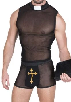 Sexy Priest Men's Costume -Halloween Costumes sexy priest mens costume 1