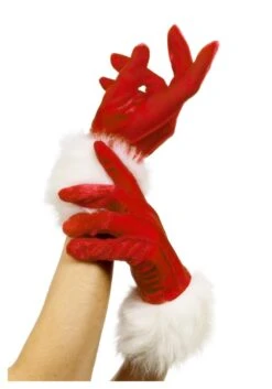 Smiffys Women's Sexy Red Santa Gloves For Women