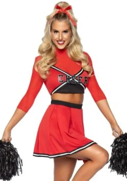 LEG AVENUE Sexy Varsity Babe Women's Cheerleading Costume 7 LEG AVENUE Sexy Varsity Babe Women's Cheerleading Costume -Halloween Costumes sexy varsity babe womens costume alt 2