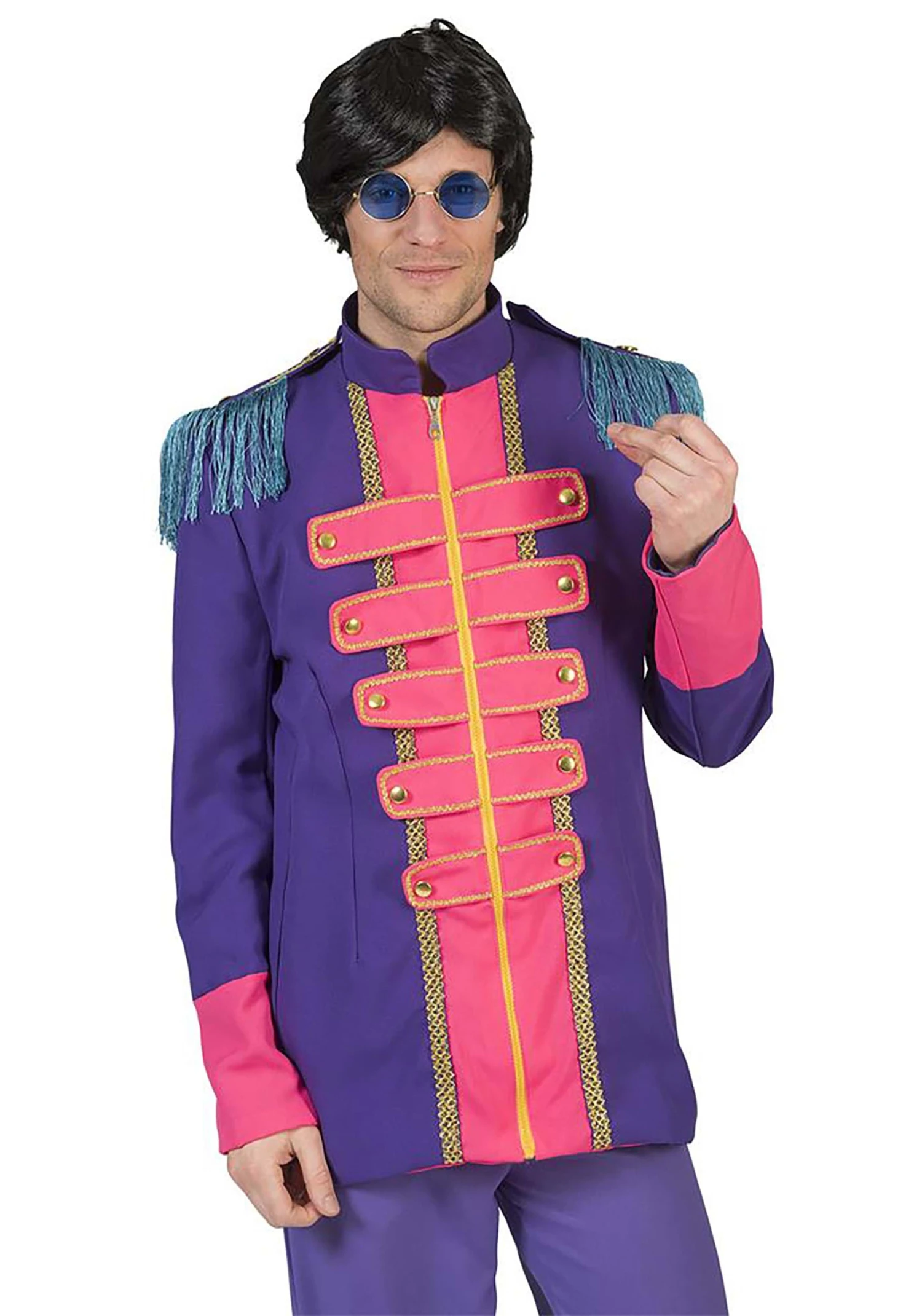 Sgt. Pepper Album Inspired Purple Costume Jacket For Adults 3 Sgt. Pepper Album Inspired Purple Costume Jacket For Adults