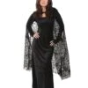 Spiderweb Sheer Cape 2 Spiderweb Sheer Cape -Halloween Costumes sheer spiderweb cape