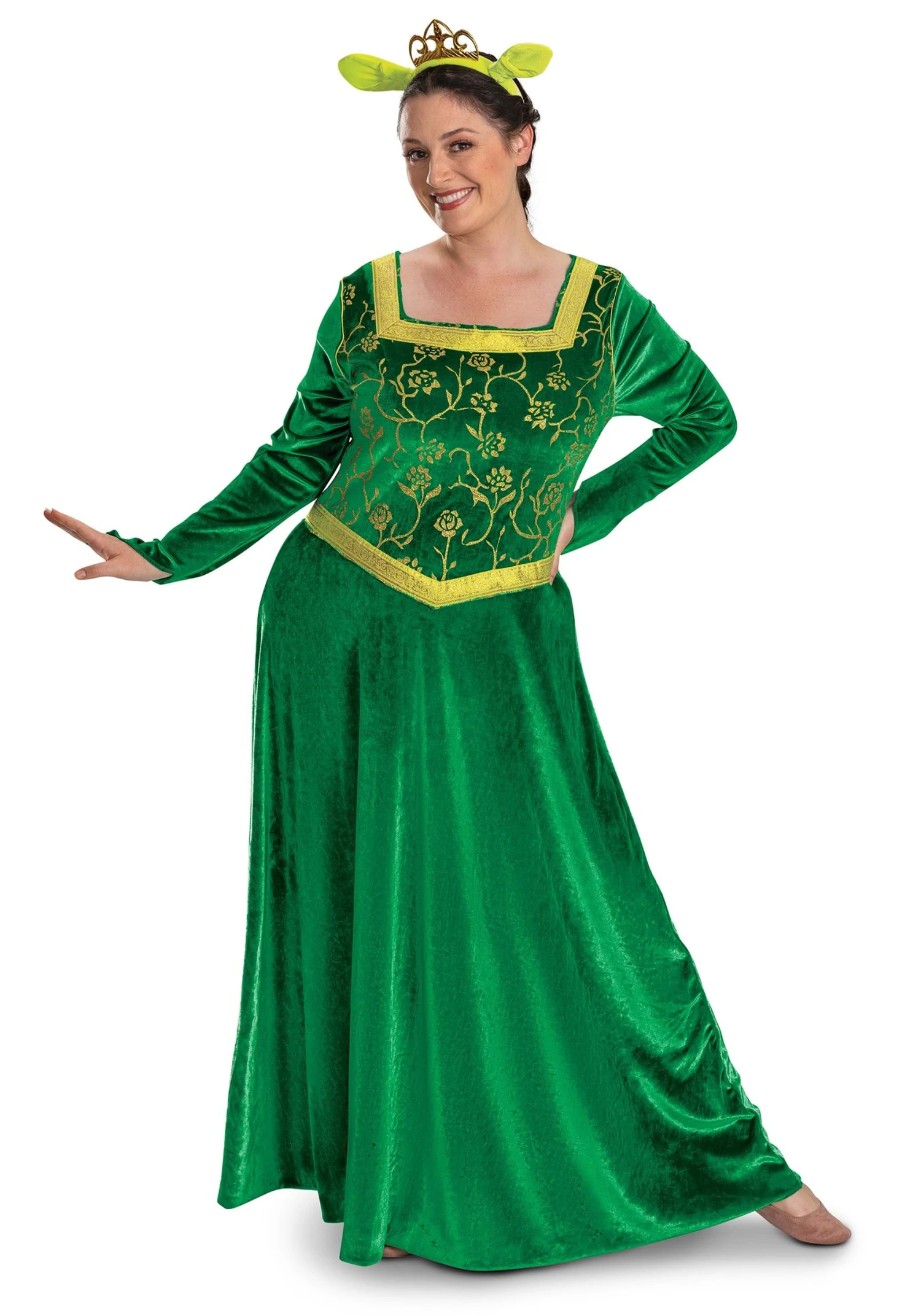Women's Deluxe Shrek Fiona Costume Dress 7 Women's Deluxe Shrek Fiona Costume Dress - Image 5