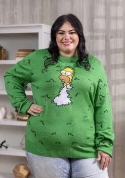 The Simpsons Homer Bushes Adult Sweater -Halloween Costumes simpsons homer bushes sweater alt 1