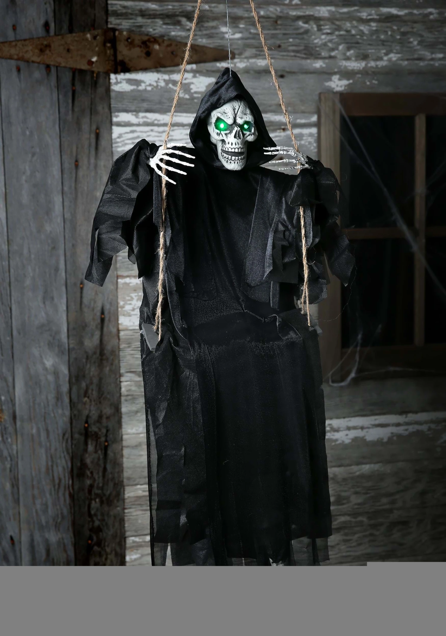 Light Up LED Sitting Reaper Decoration 4 Light Up LED Sitting Reaper Decoration - Image 2