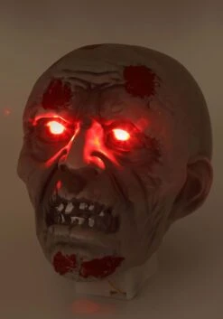 Zombie Head And Hands With Lights Halloween Decoration -Halloween Costumes skeleton head and hands with lights alt 2