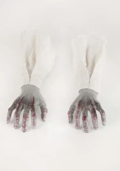 Zombie Head And Hands With Lights Halloween Decoration -Halloween Costumes skeleton head and hands with lights alt 4