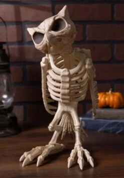 Halloween Owl Skeleton Decoration 9 Halloween Owl Skeleton Decoration -Halloween Costumes skeleton owl alt 3