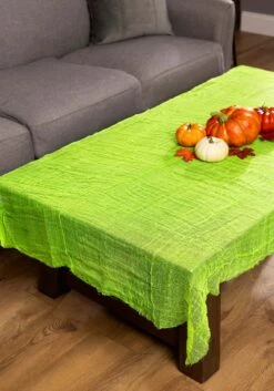 Slime Green Gauze Decorative Halloween Cloth