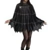 Fun World Spider Web Poncho Costume For Adults -Halloween Costumes spider web poncho costume