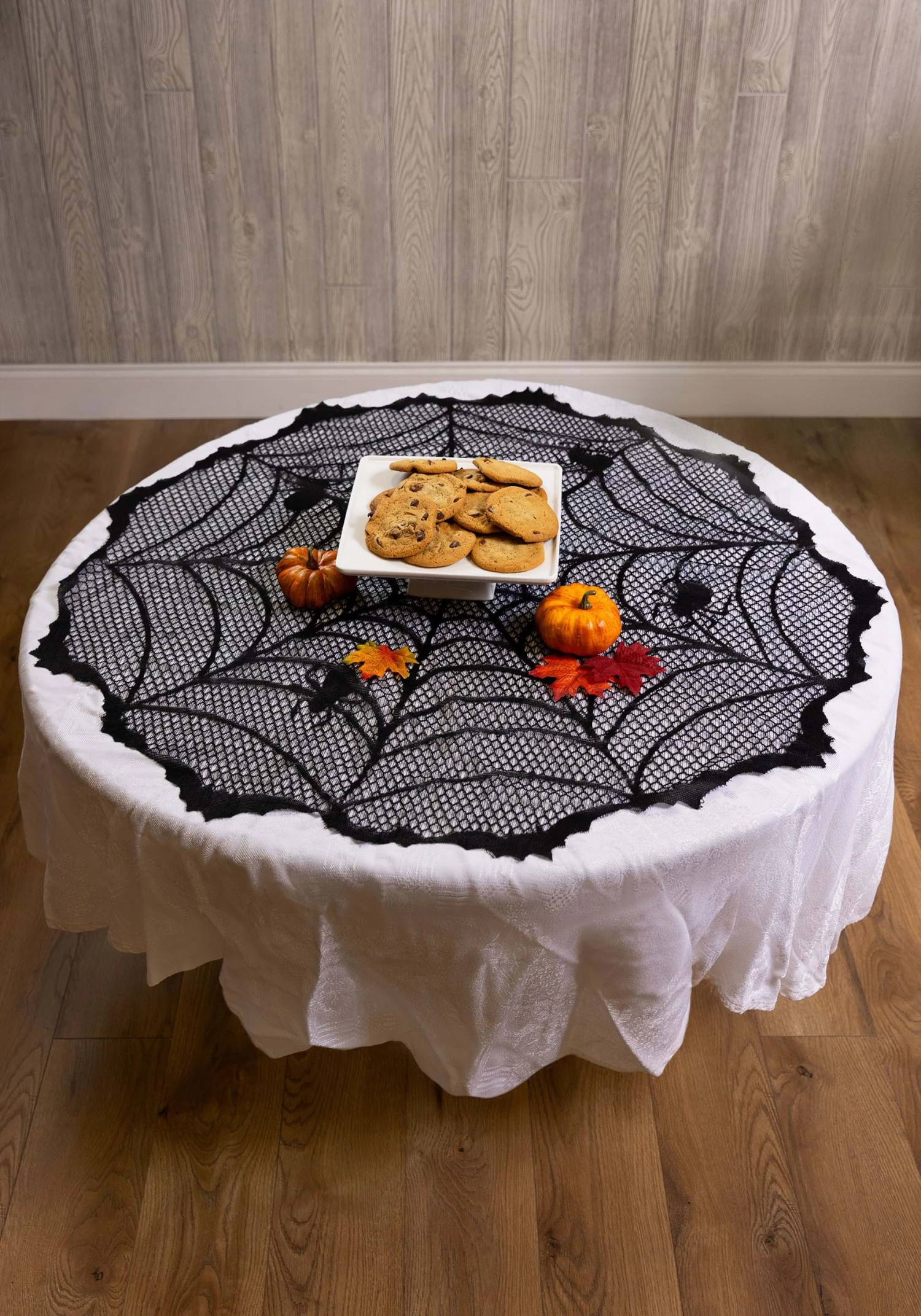 Spider Web Round Halloween Table Cover Decoration 3 Spider Web Round Halloween Table Cover Decoration