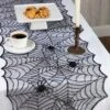 Black Spider Web Table Runner Decoration 1 Black Spider Web Table Runner Decoration -Halloween Costumes spider web table runner decoration